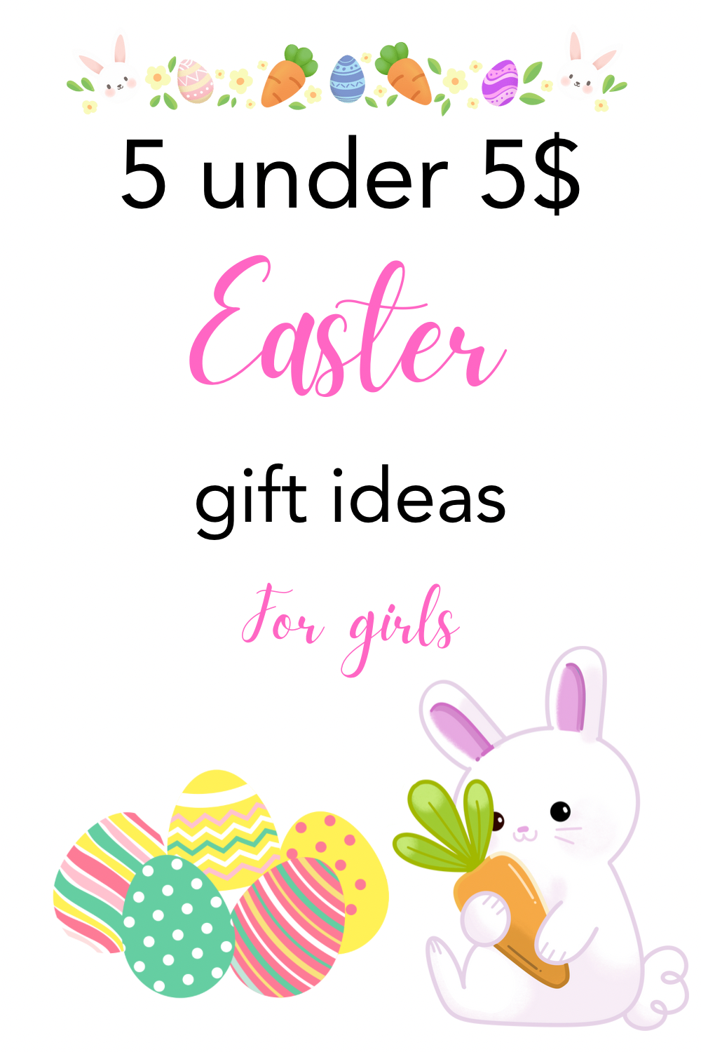 5 Under 5$ Easter Gifts Ideas For Girls