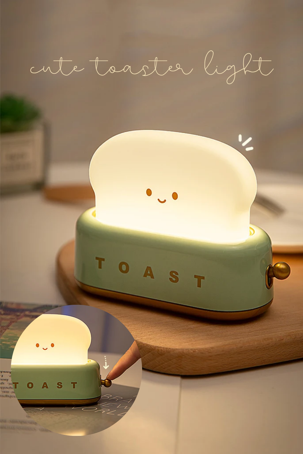 Cute Toaster Led Light