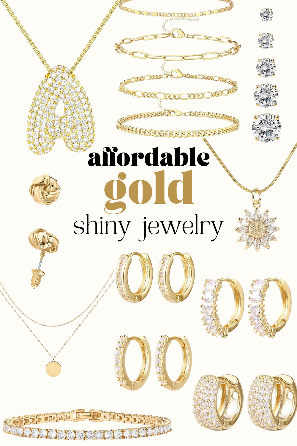 Affordable Gold Shiny Jewelry