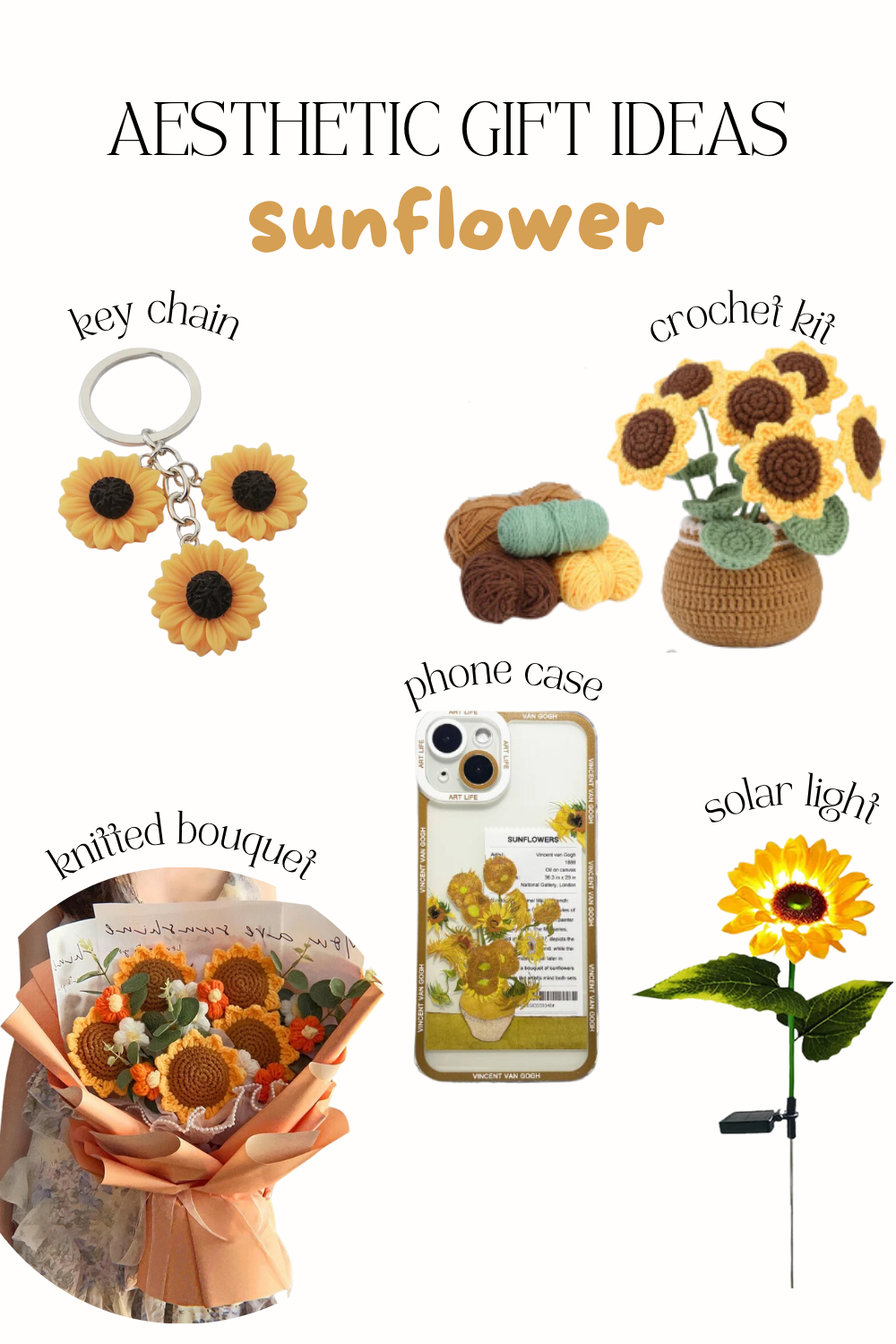 Sunflower Aesthetic Gift Ideas