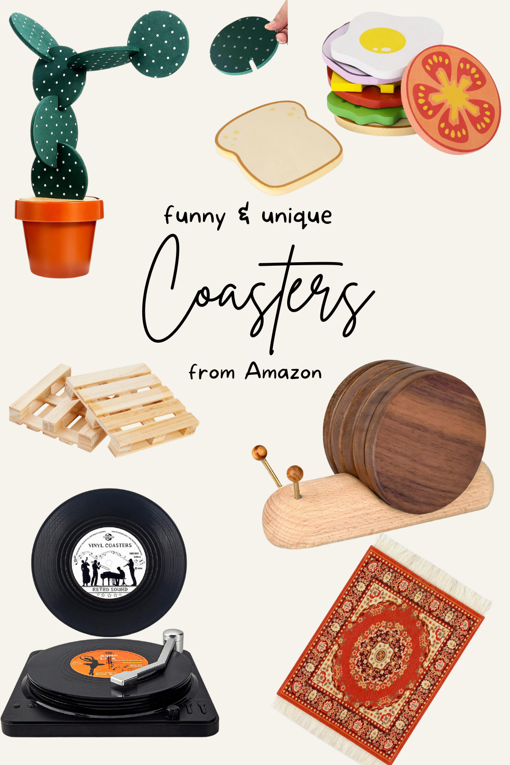 Unique and Funny Coasters to Get On Amazon